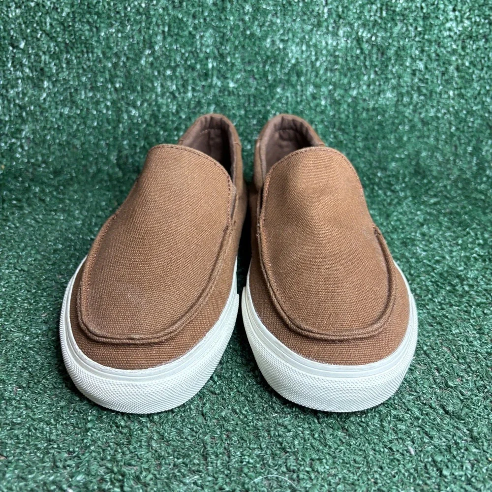 NEW Vans Bali SF Heavy Canvas Skate Surf Loafer Dachshund Brown Womens 8 Men 6.5